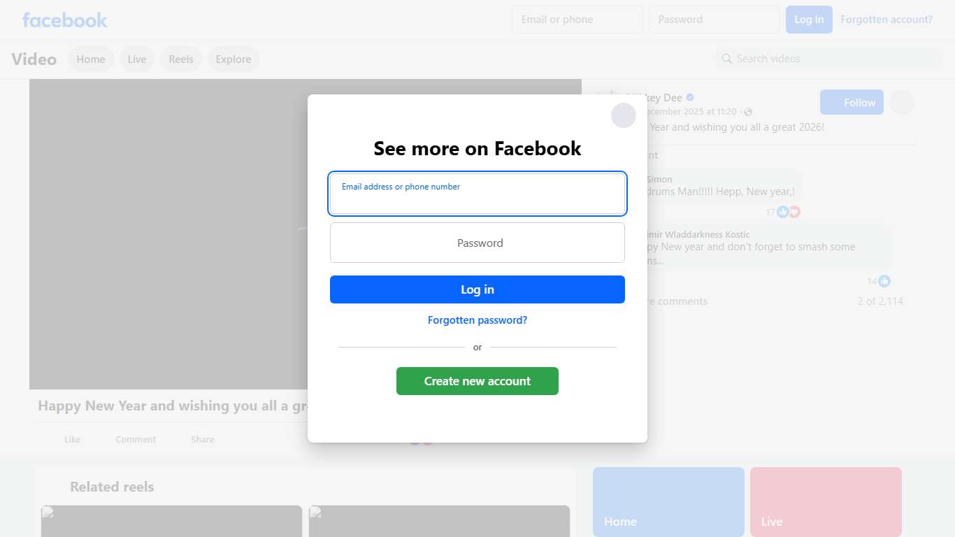 Happy New Year and wishing you all a great 2026! Mikkey Dee Facebook